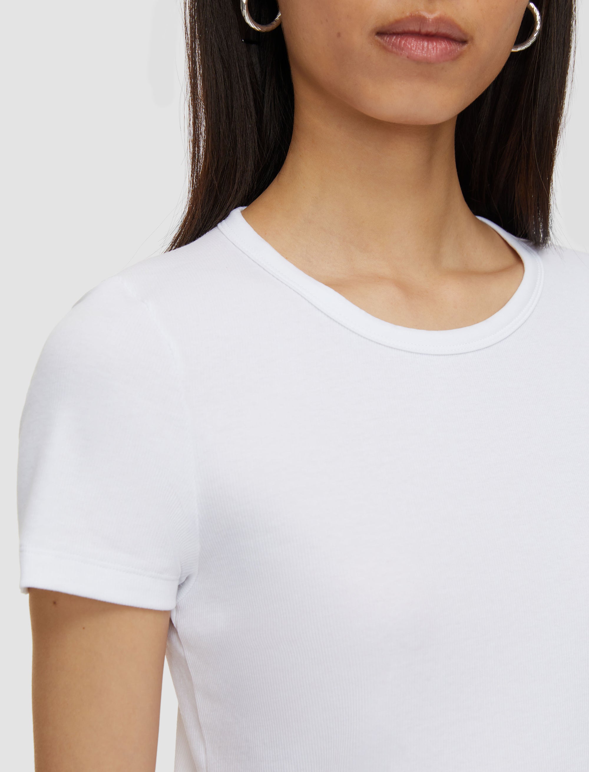 NEW / 8qty   Rd Nk Tee-Jersey Rib