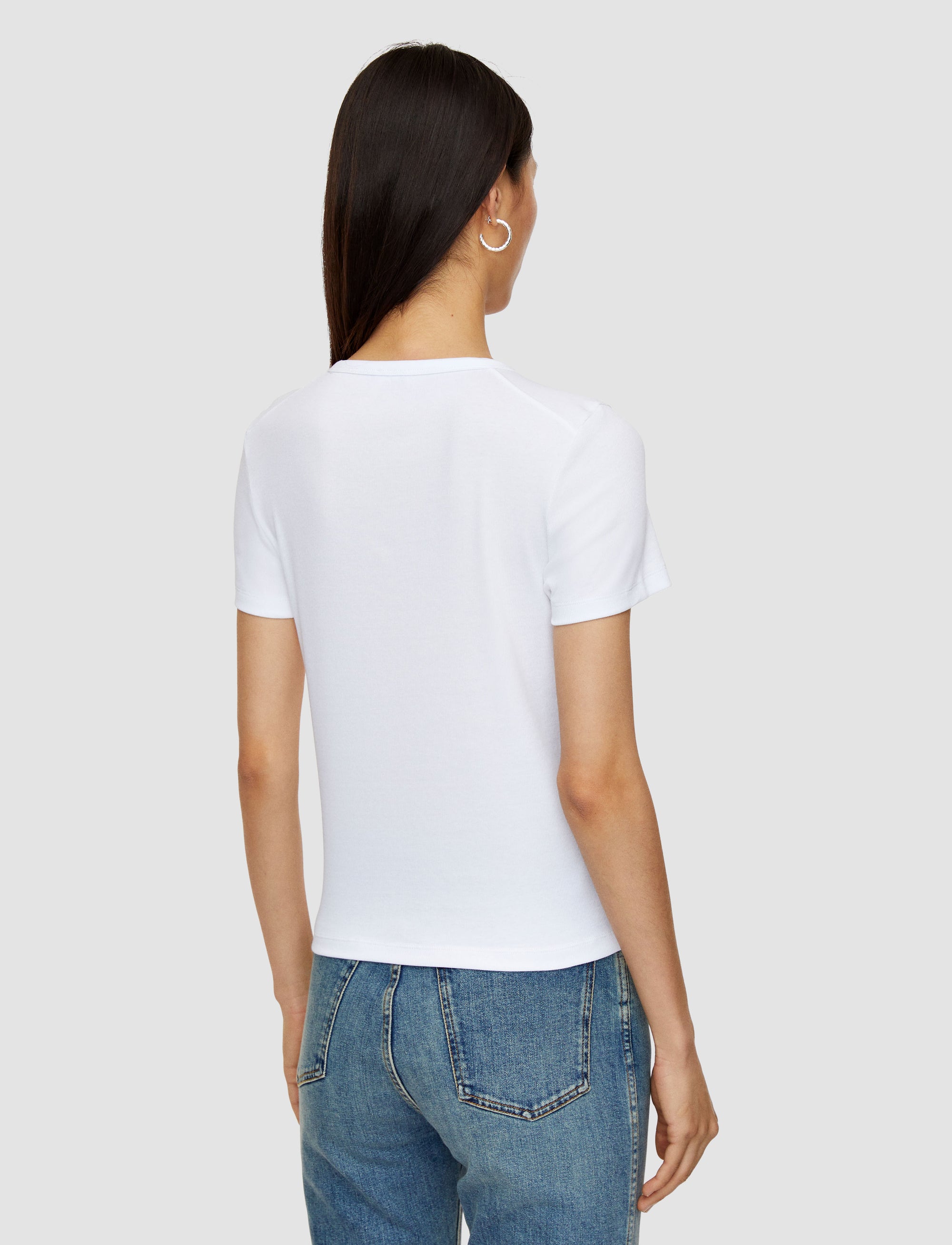 NEW / 8qty   Rd Nk Tee-Jersey Rib