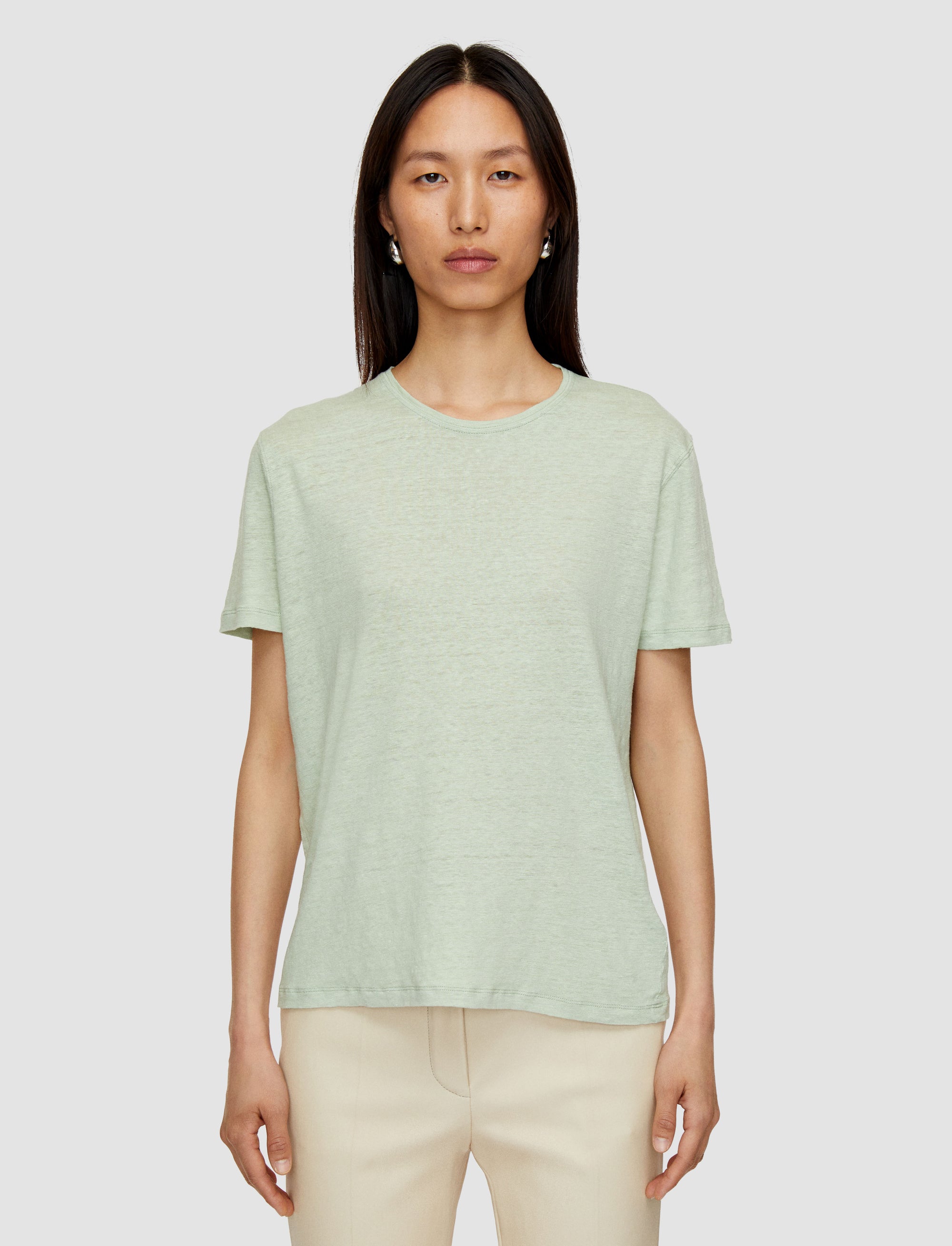 NEW / 7qty   Rd Nk Tee-Linen Jersey