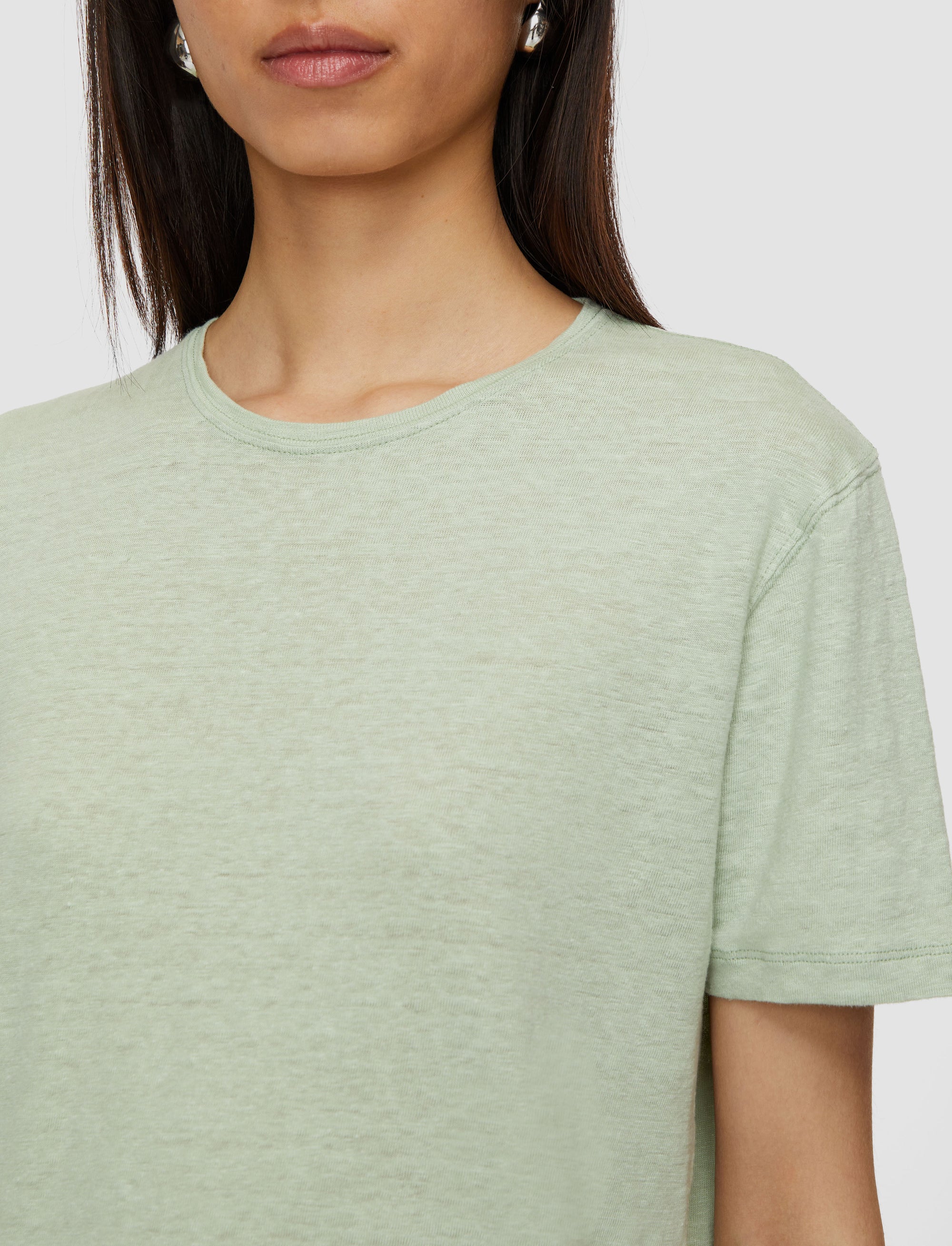 NEW / 7qty   Rd Nk Tee-Linen Jersey