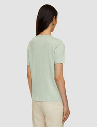 NEW / 7qty   Rd Nk Tee-Linen Jersey