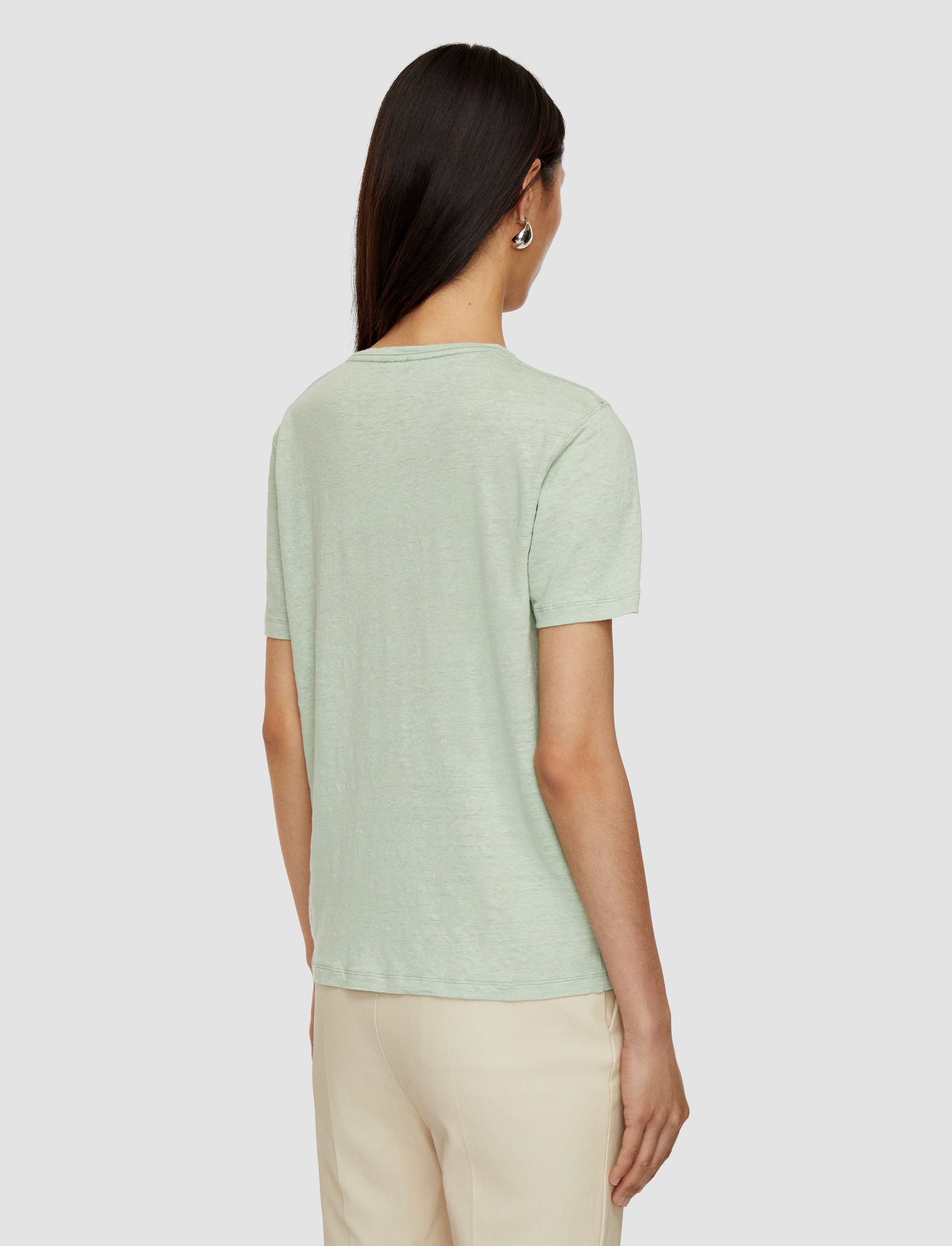 NEW / 7qty   Rd Nk Tee-Linen Jersey