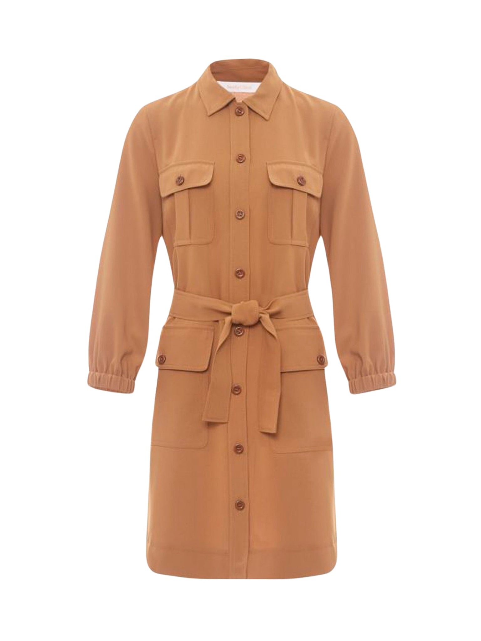 Robe chemise saharienne - Safari Brown