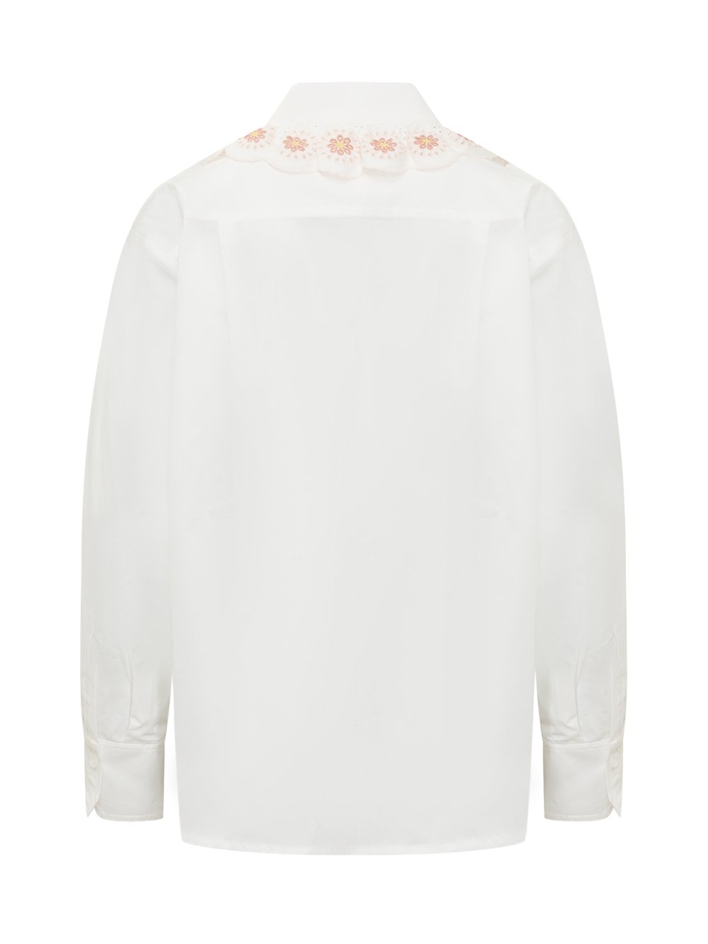 Chemise à col claudine - Multicolor White
