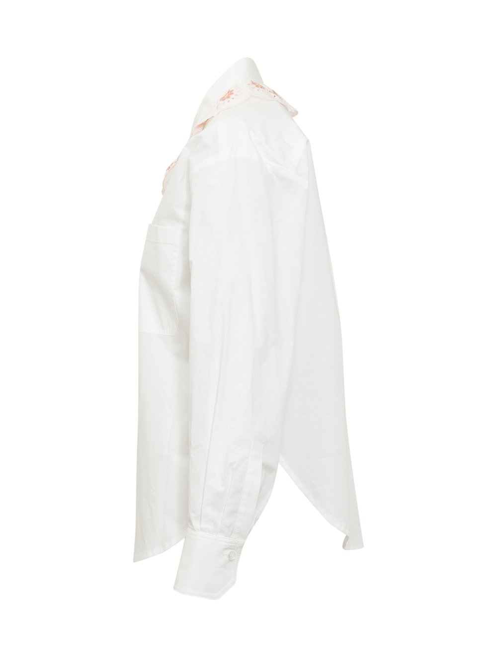 Chemise à col claudine - Multicolor White