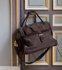 Sac de voyage Andrea en cuir - Marron