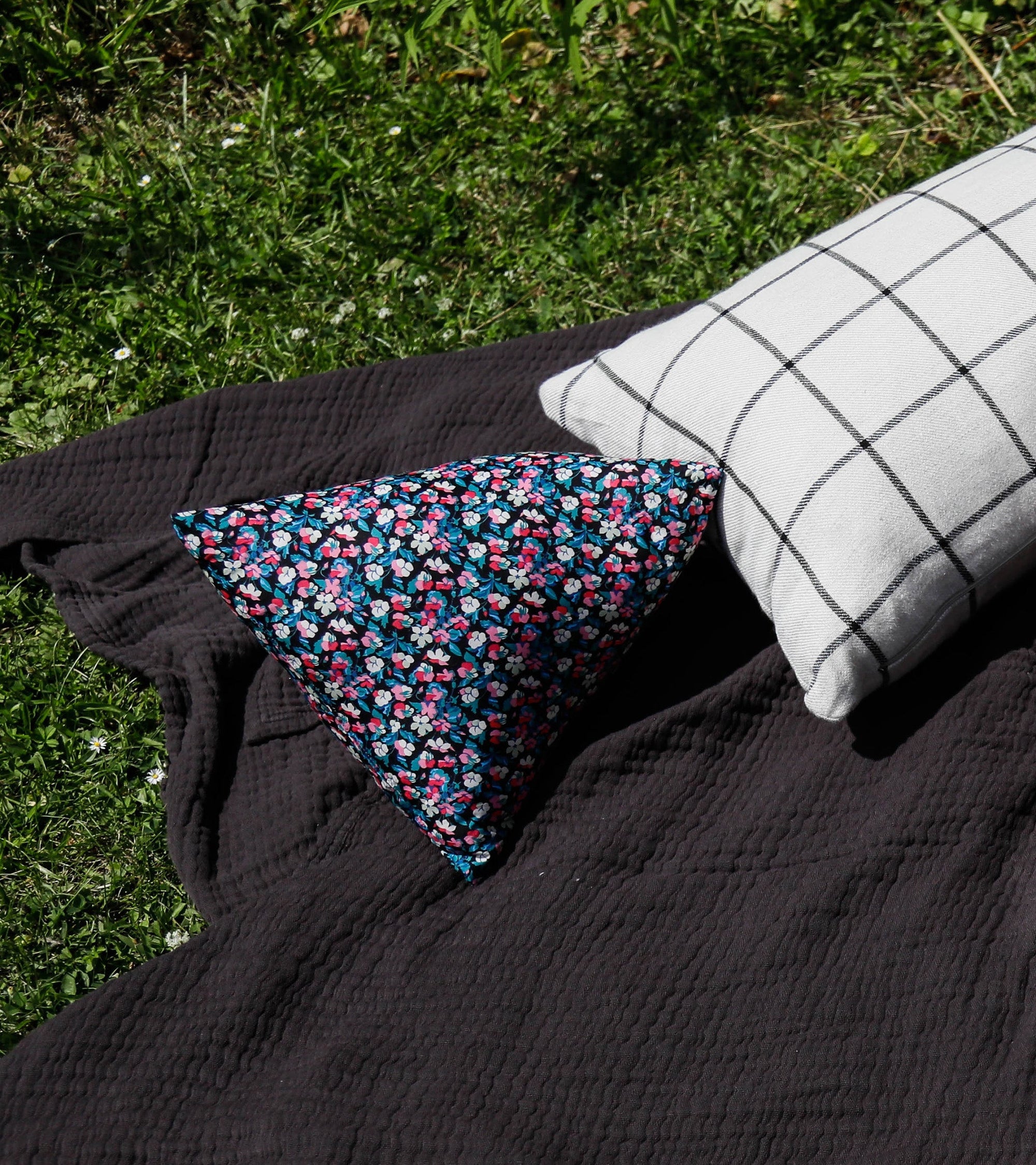Coussin Divino - Bleu et Rose