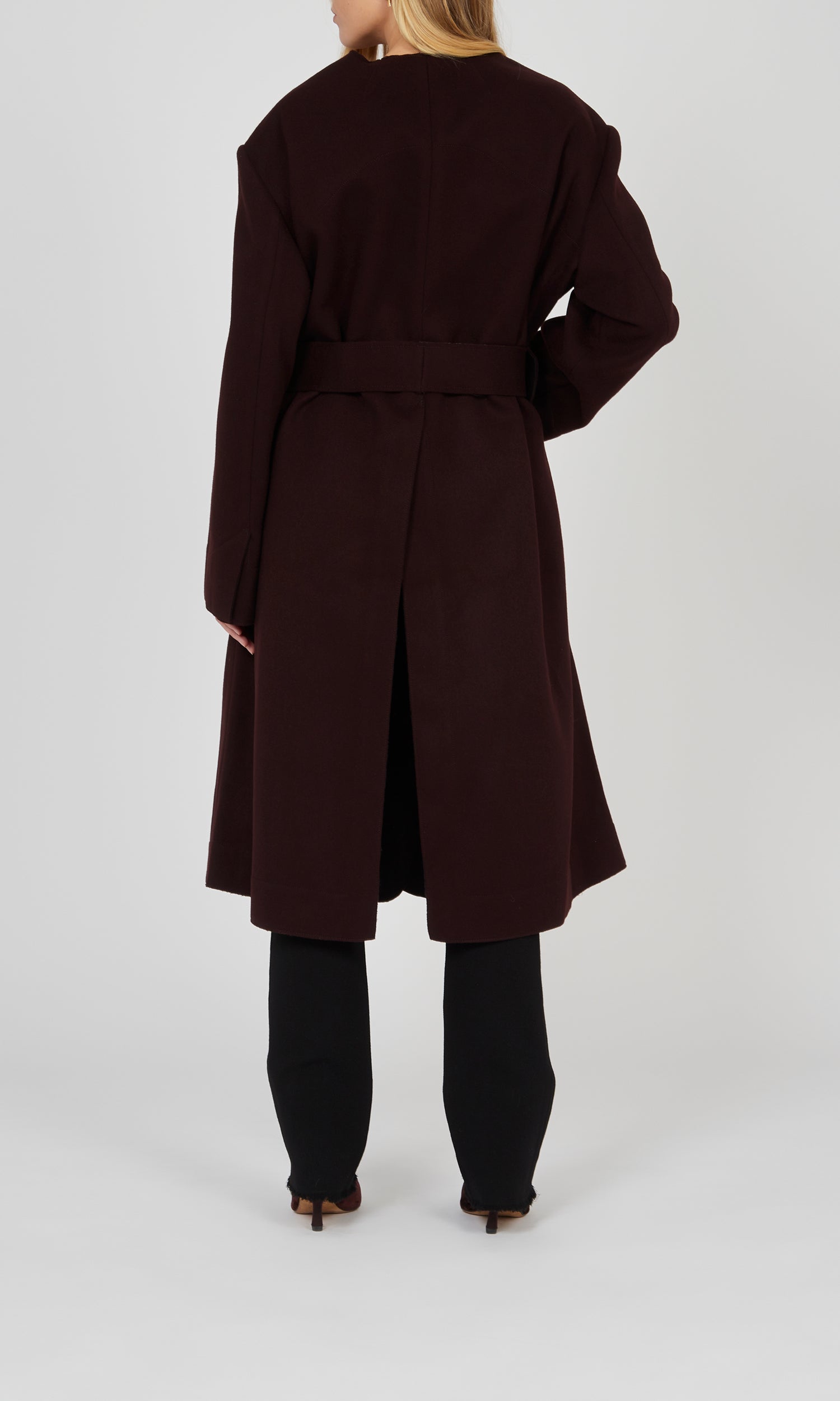 Pantalon en crêpe de laine - Noir
