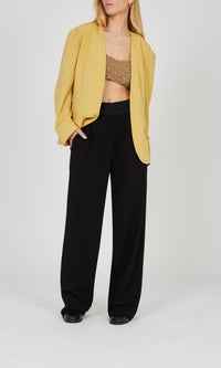 Blazer sans col - Jaune