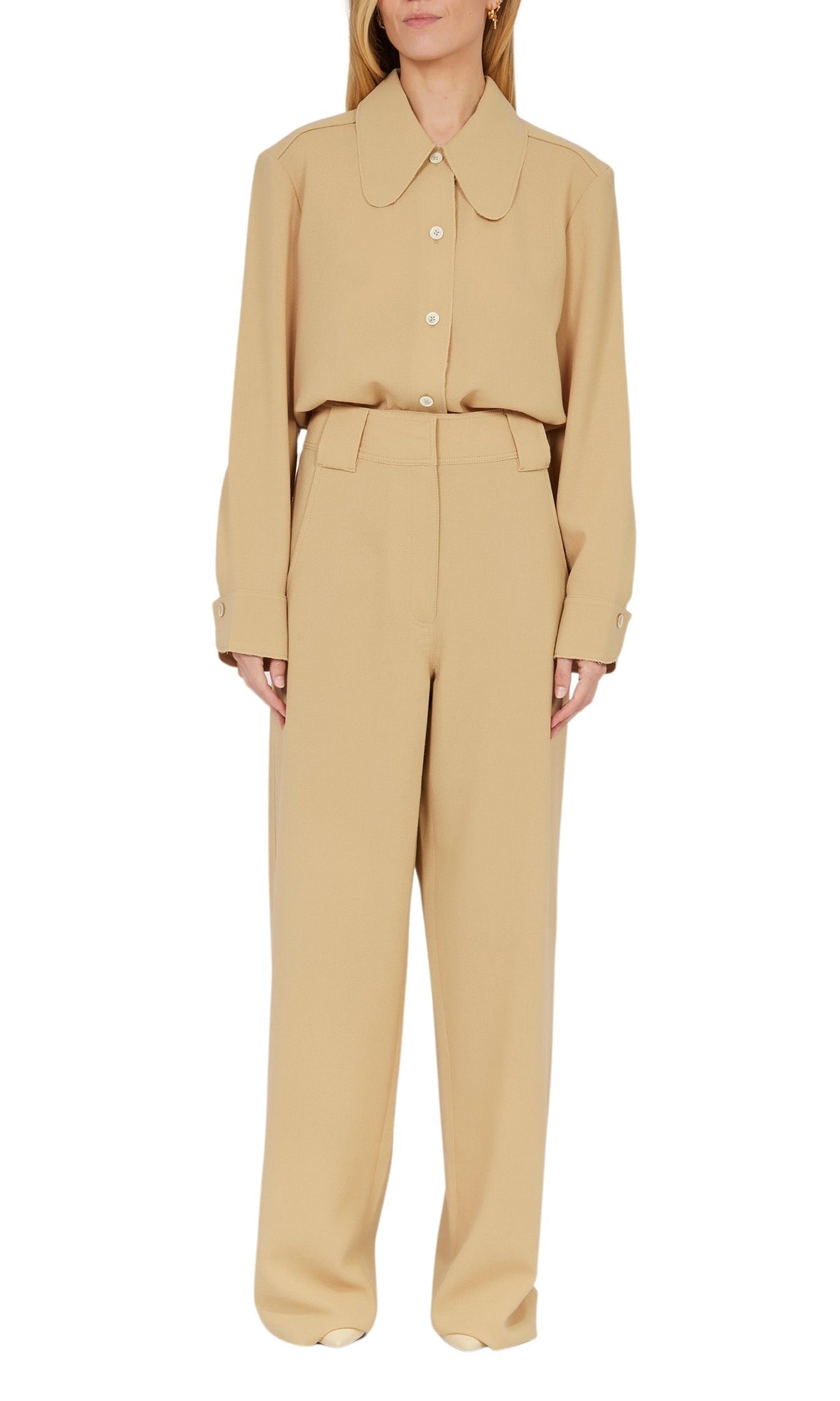 Pantalon large en crêpe de laine - Dulce