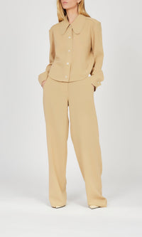 Pantalon large en crêpe de laine - Dulce