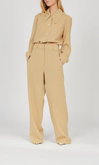 Pantalon large en crêpe de laine - Dulce