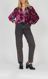 Chemise à logo - Violet