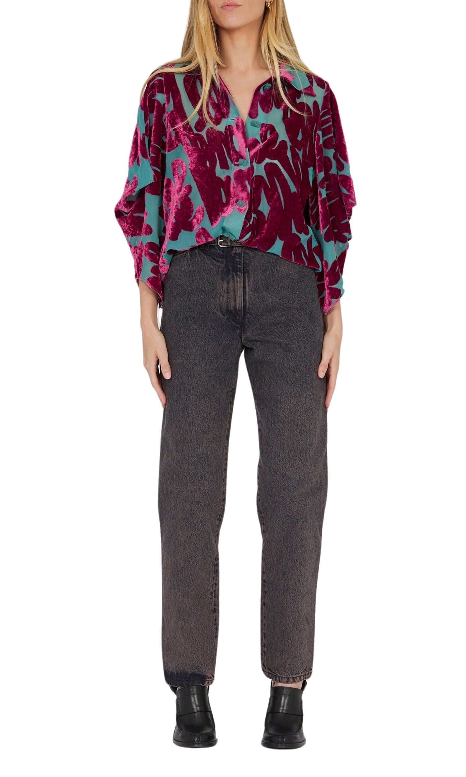 Chemise à logo - Violet