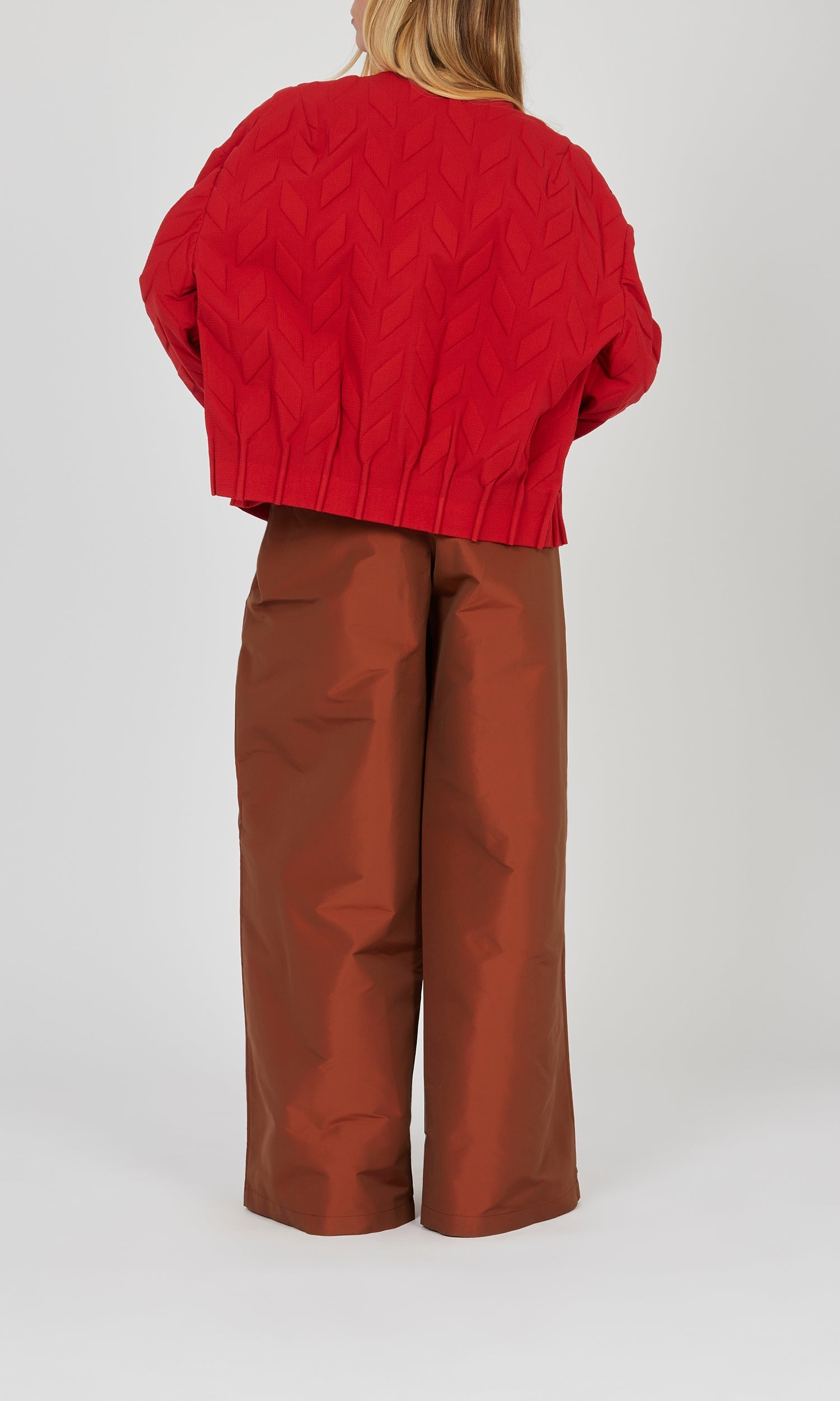 Pantalon ceinturé à jambes larges - Alezan