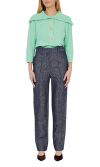 Pantalon droit en jean Macro - Denim