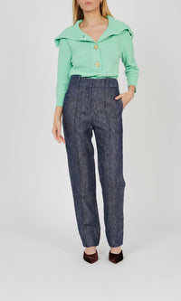 Pantalon droit en jean Macro - Denim