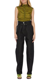 Pantalon carotte avec ceinture - Night