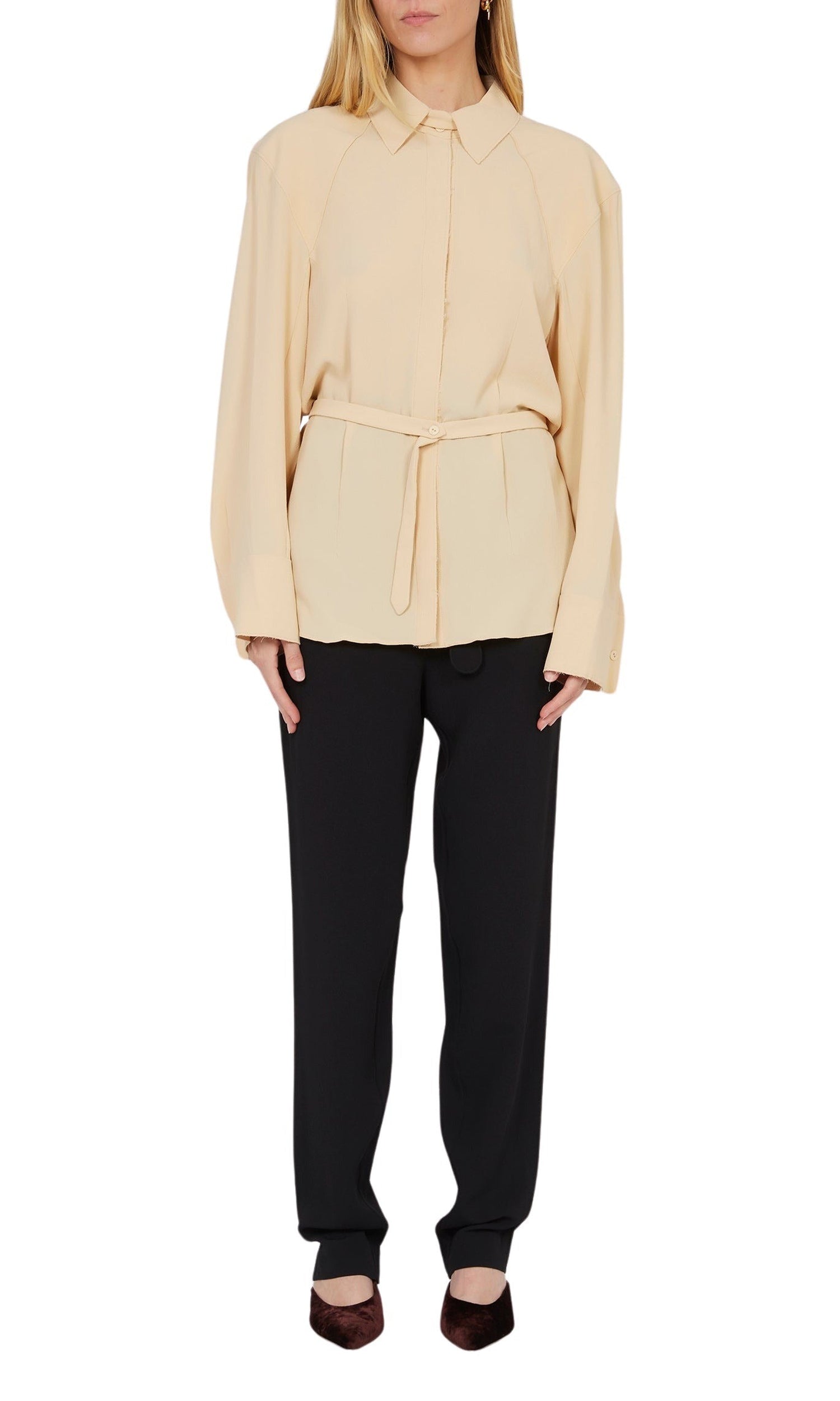 Pantalon large - Charbon