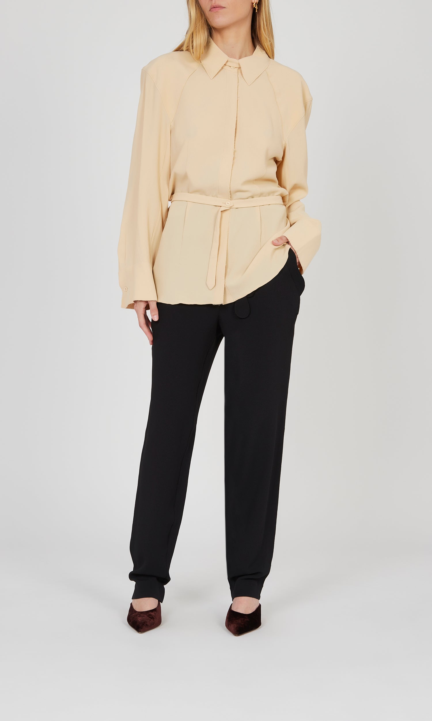 Pantalon large - Charbon