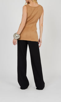 Top débardeur en laine - Beige