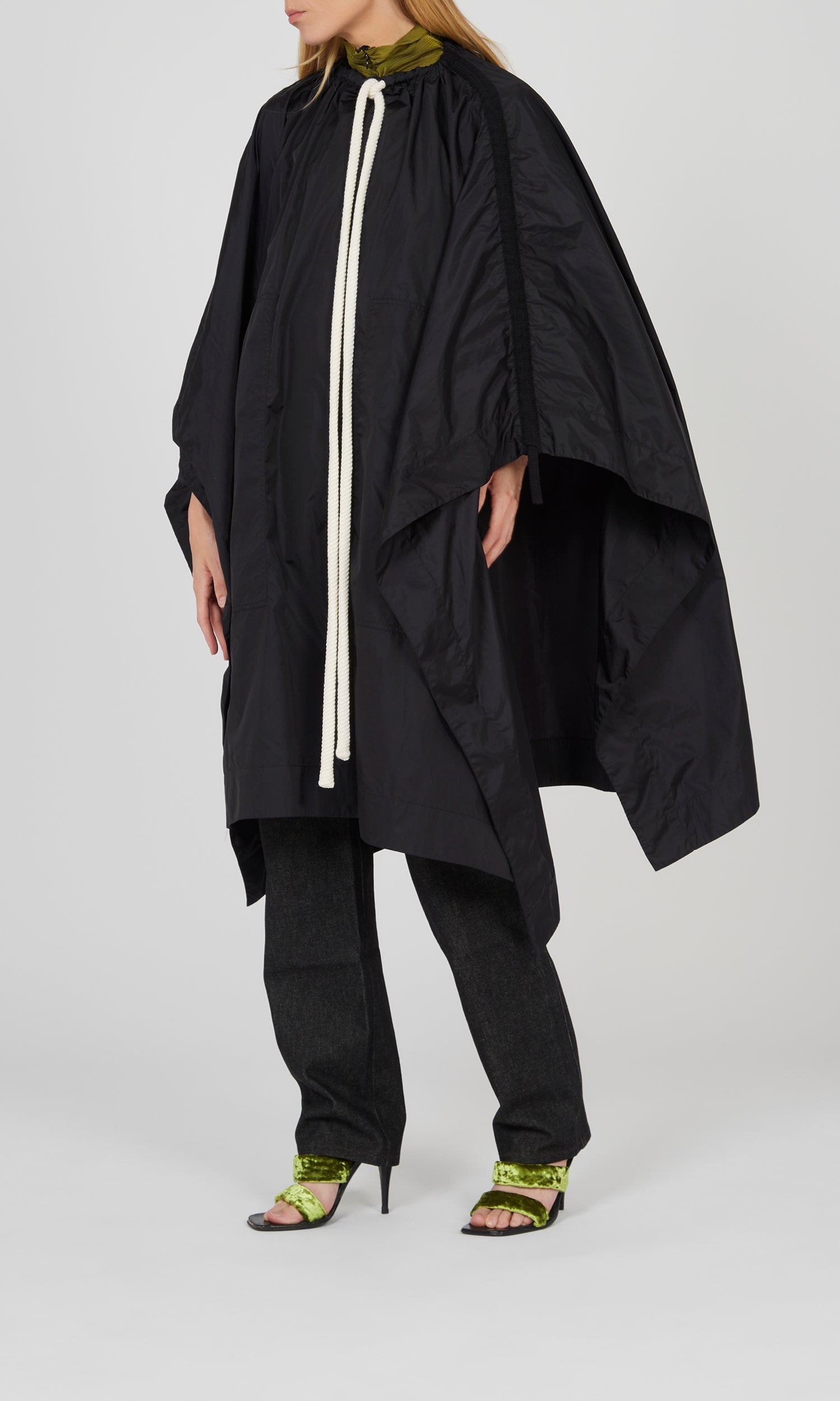 Poncho en nylon - Noir