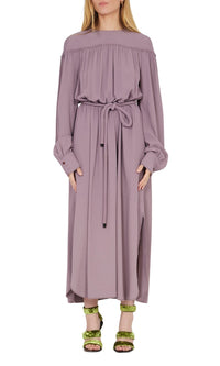 Robe en crêpe de soie - Mauve