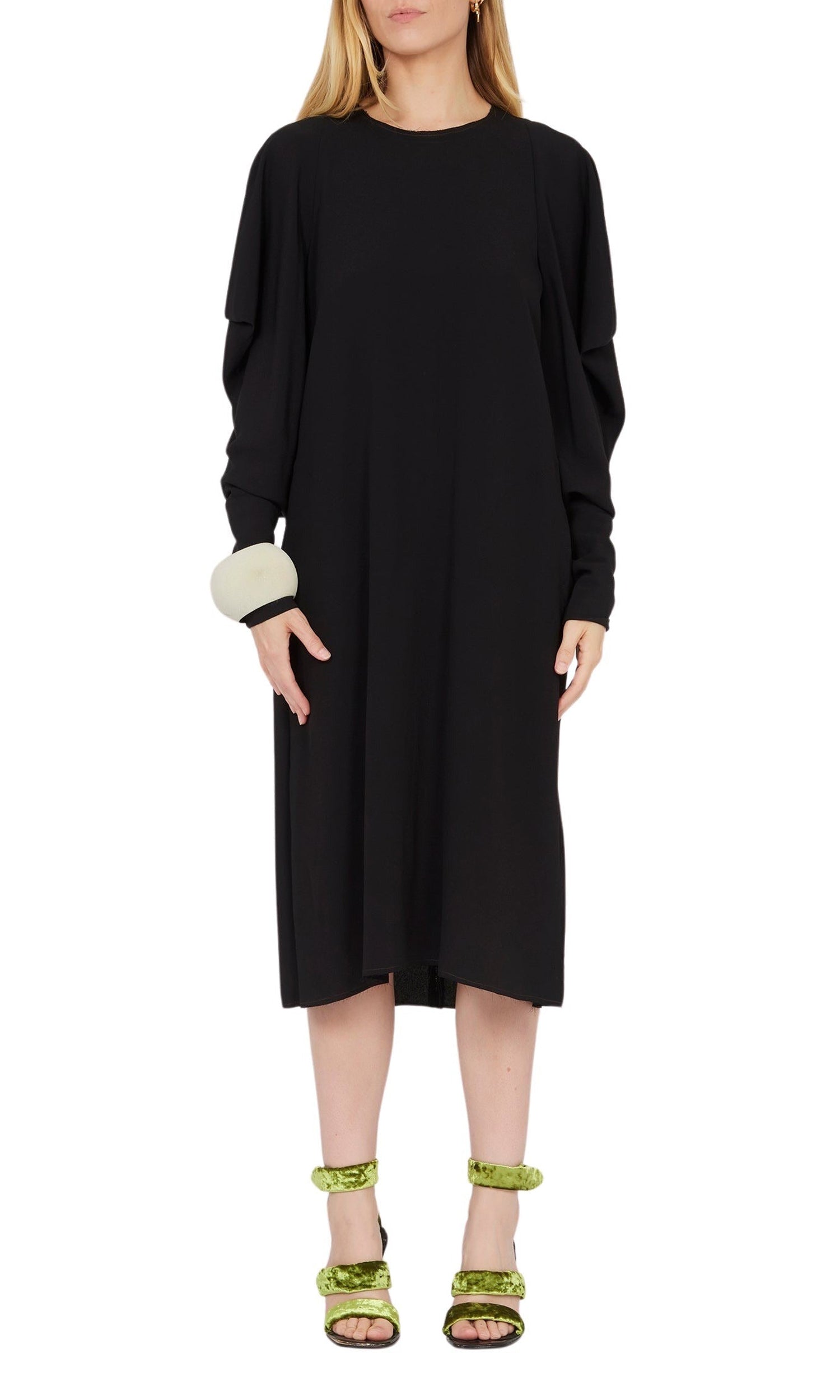Robe à manches triangulaires - Noir