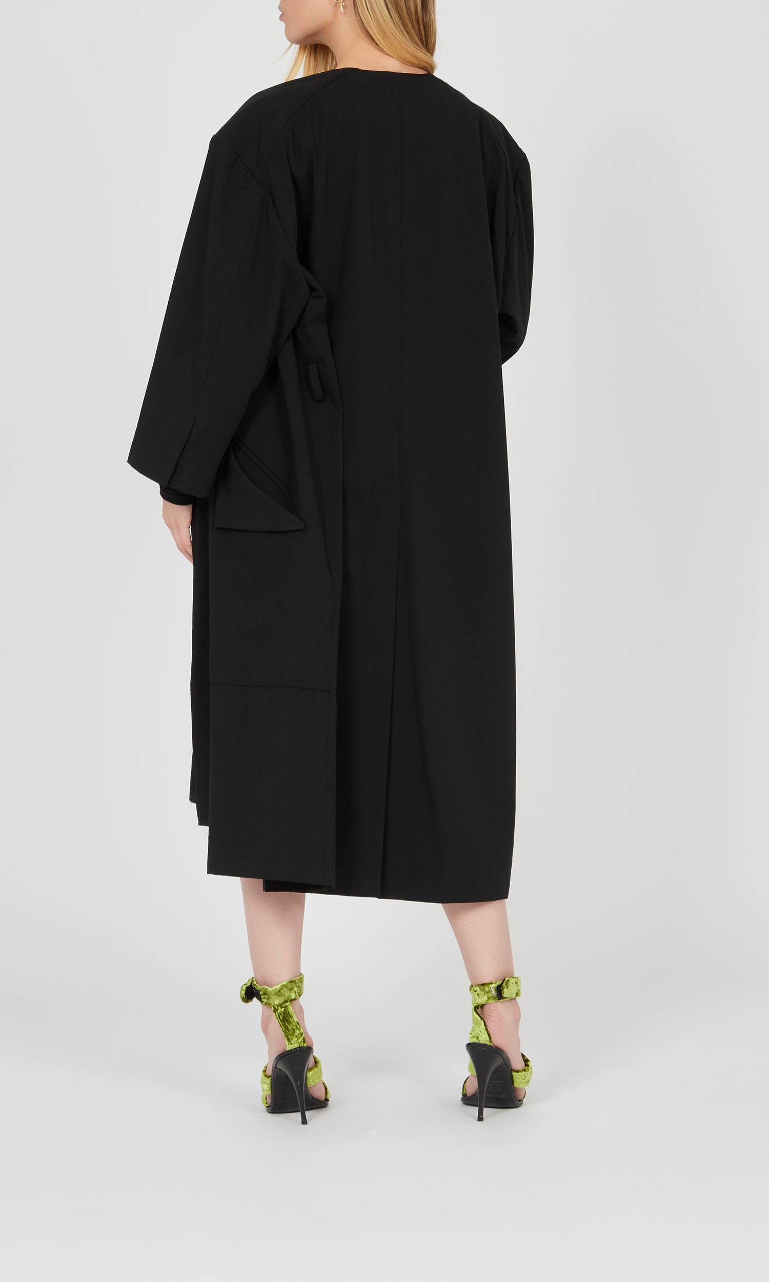 Robe à manches triangulaires - Noir