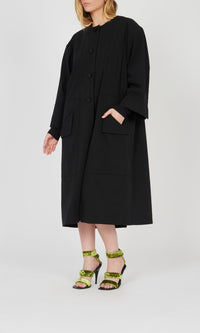 Robe à manches triangulaires - Noir