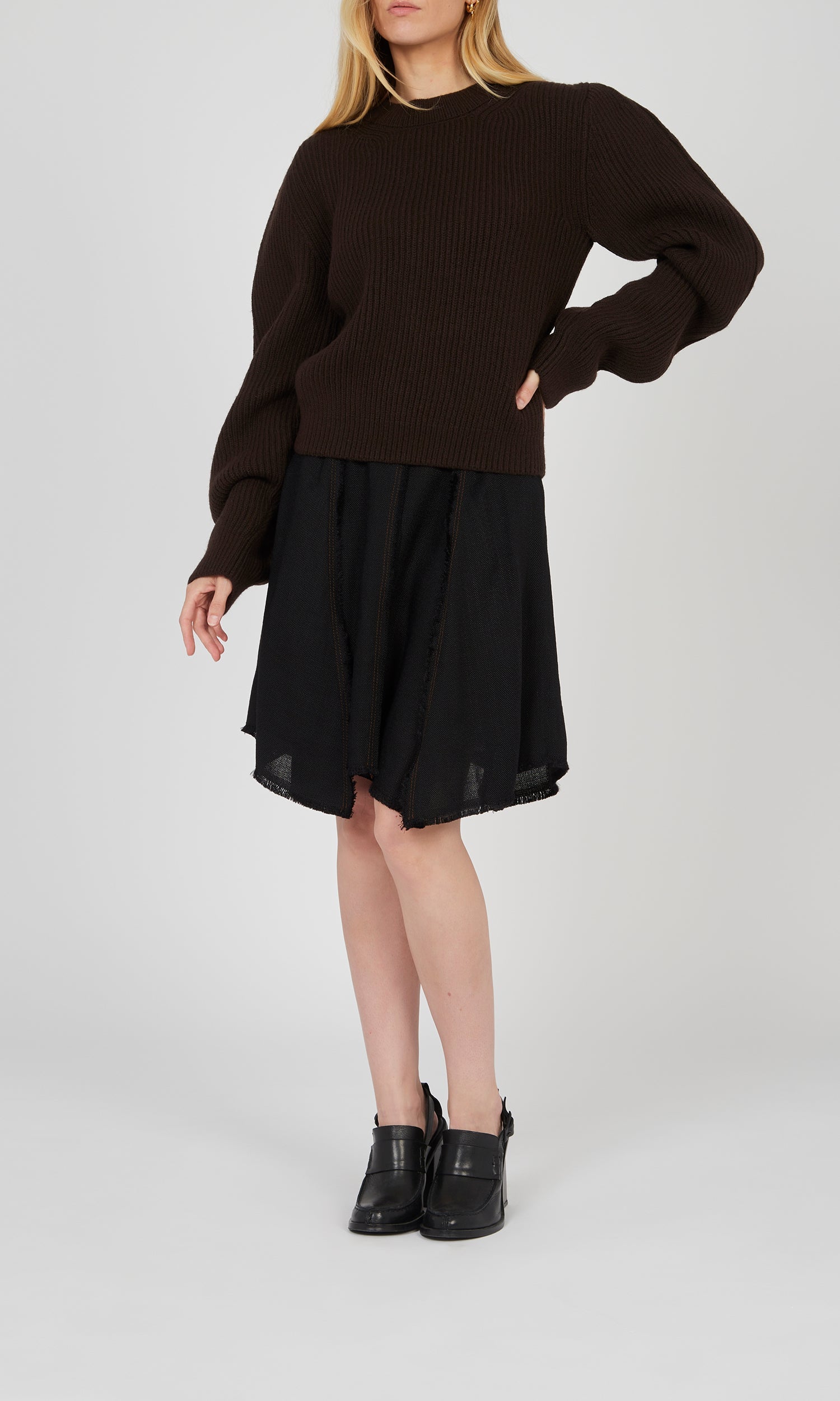 Pull à manches incurvées - Choco