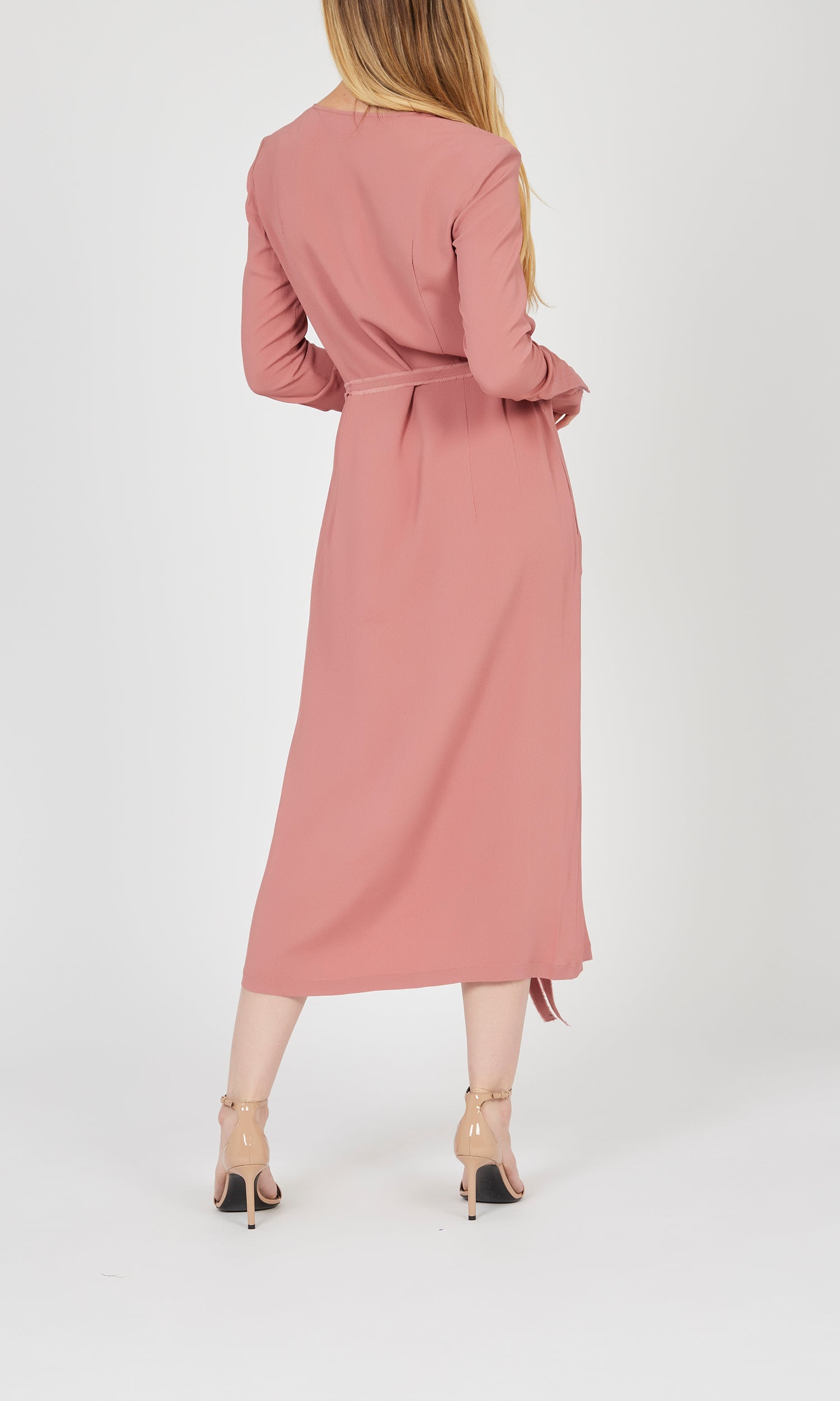 Robe droite à manches longues - Pink