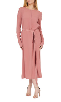 Robe droite à manches longues - Pink