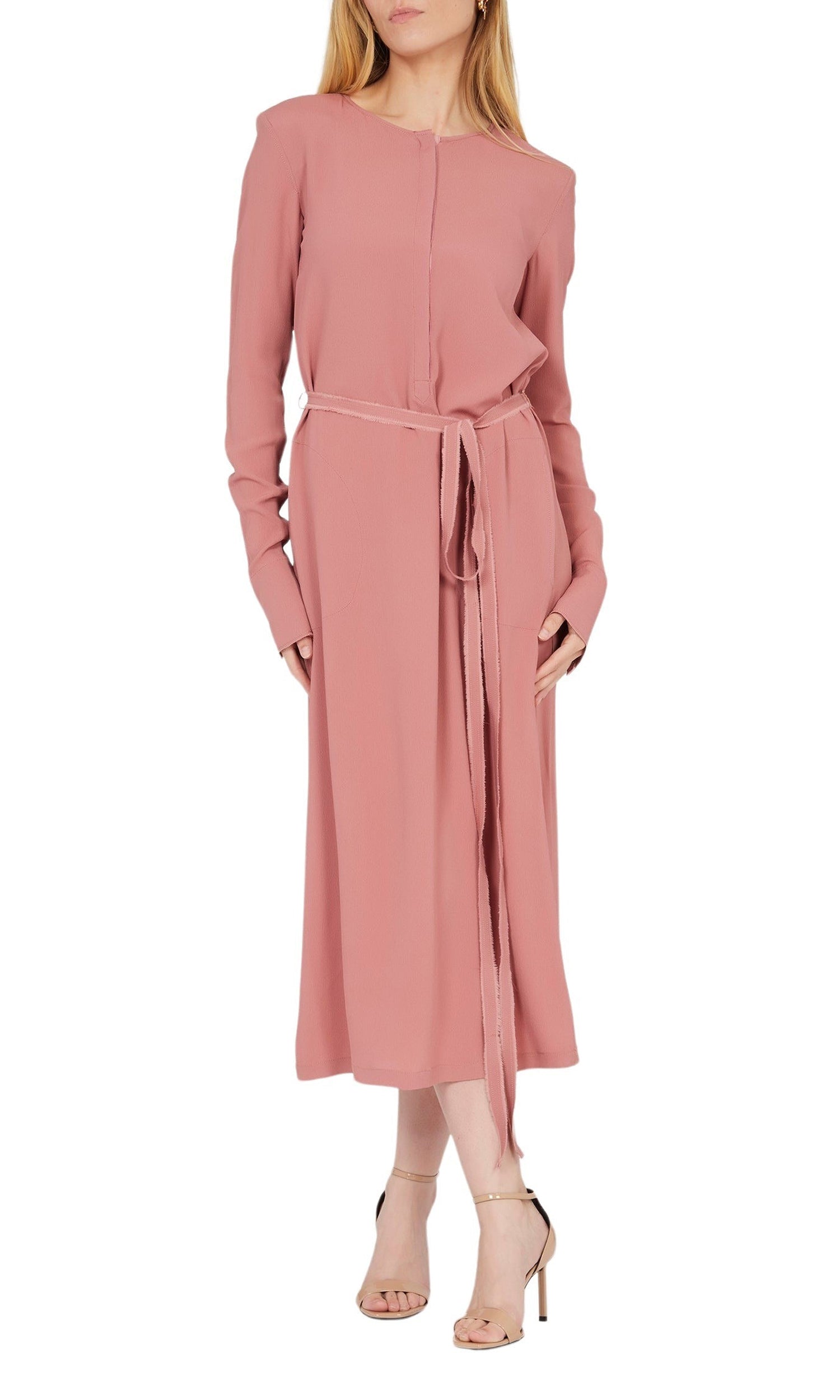 Robe droite à manches longues - Pink