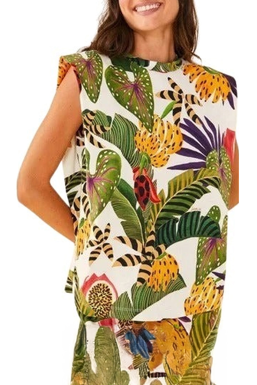 T-shirt Forest rayé en coton - Vert
