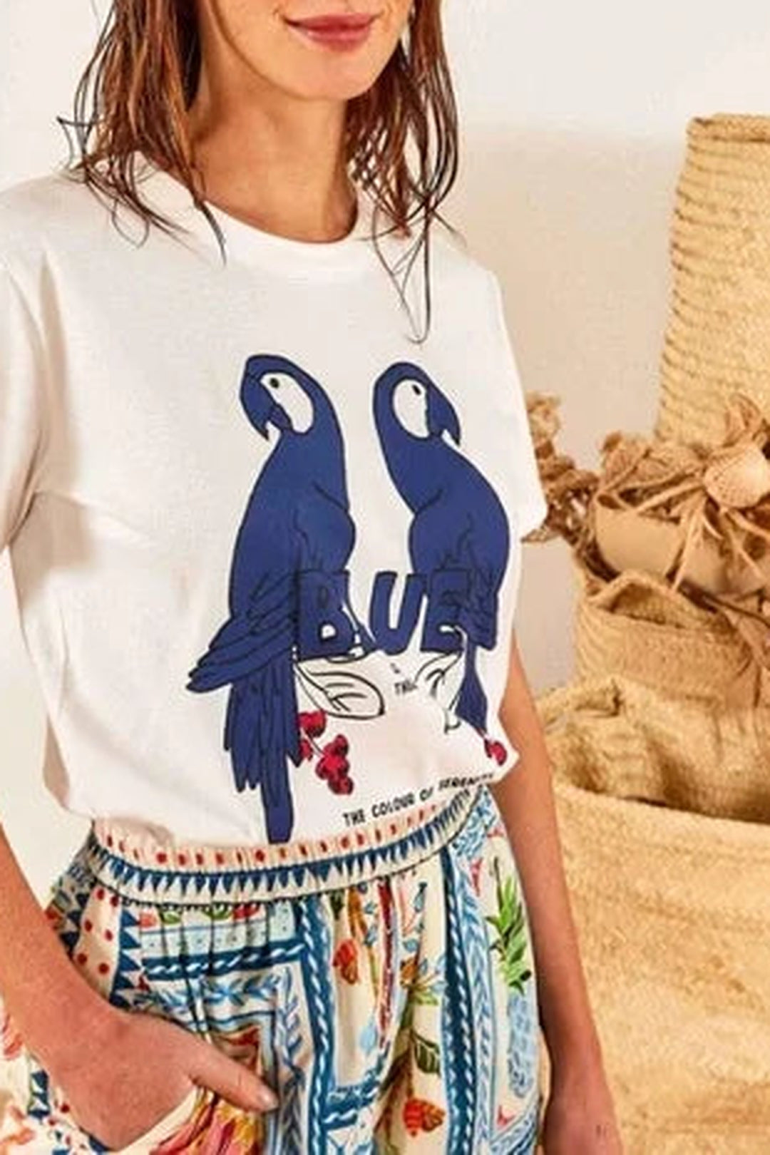 T-shirt Color Therapy en coton - Blanc