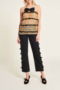Top Meli Melo sans manches - Beige