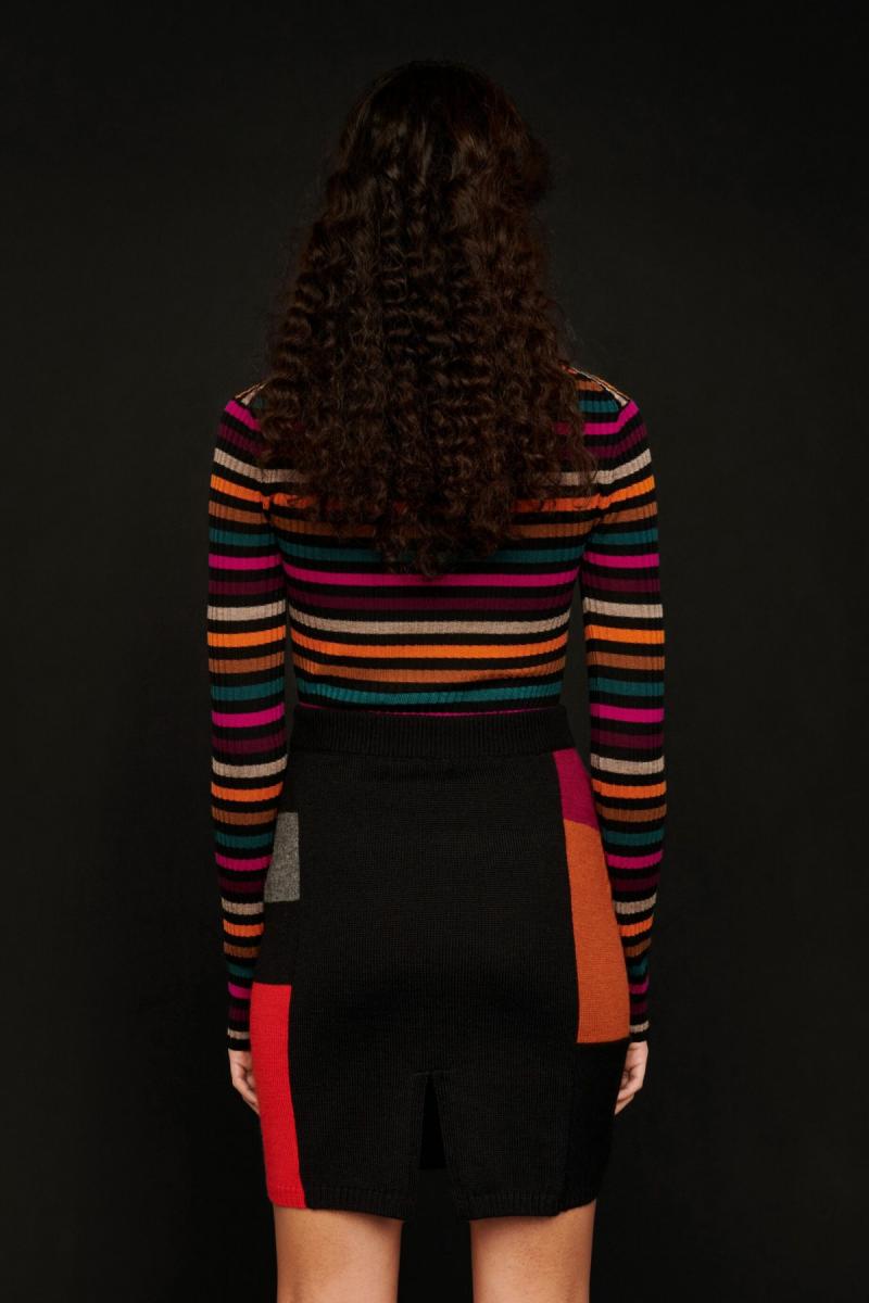 Pull chaussette en laine - Multicolor Fuchsia
