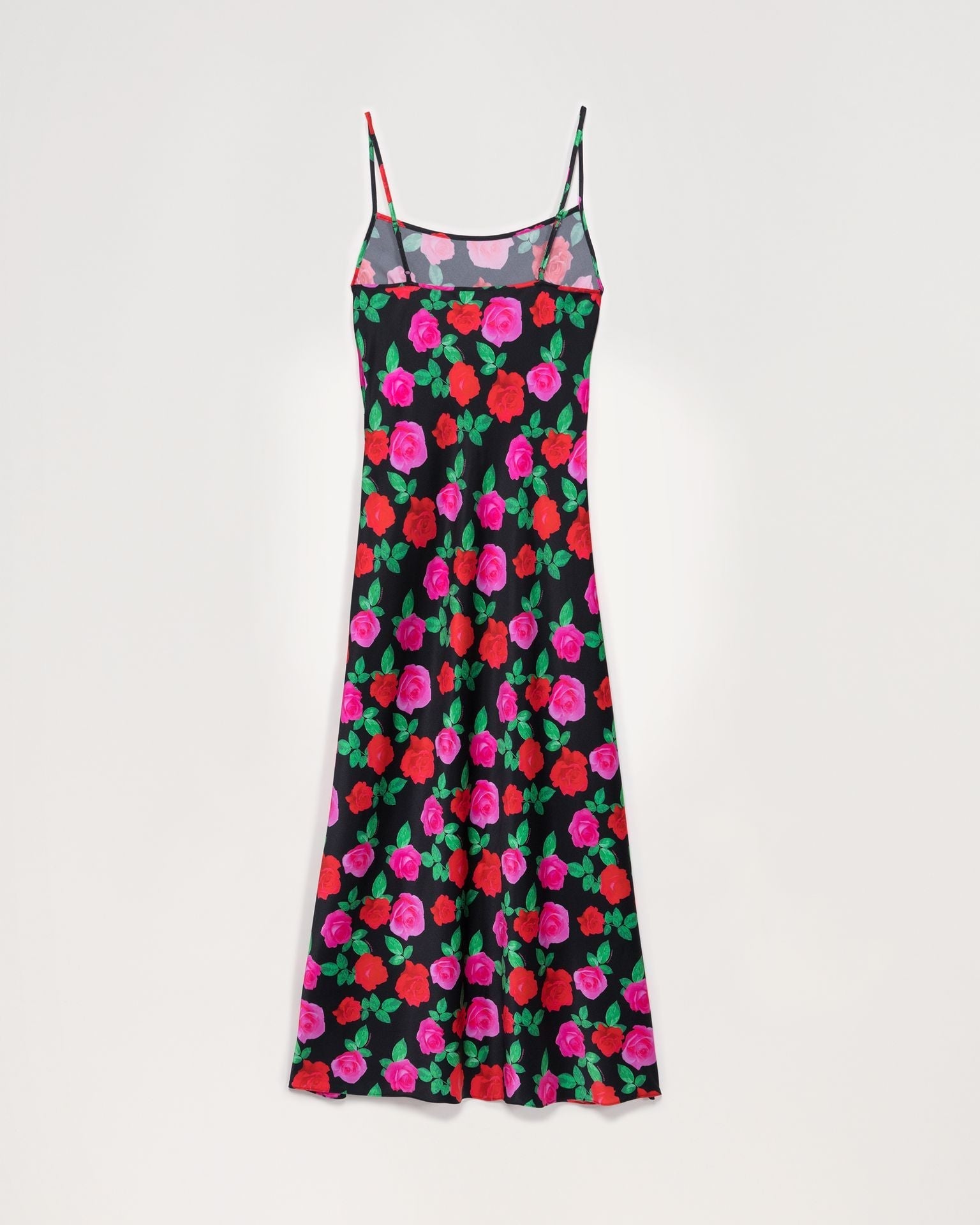 Robe longue Gisele en soie - Winter Roses