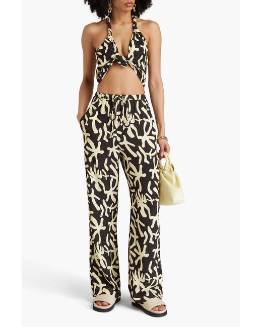 Pantalon Polyka en crêpe imprimé - Reef