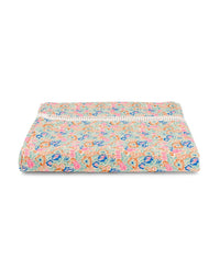 Nappe Bonjour en voile de coton - Bleu