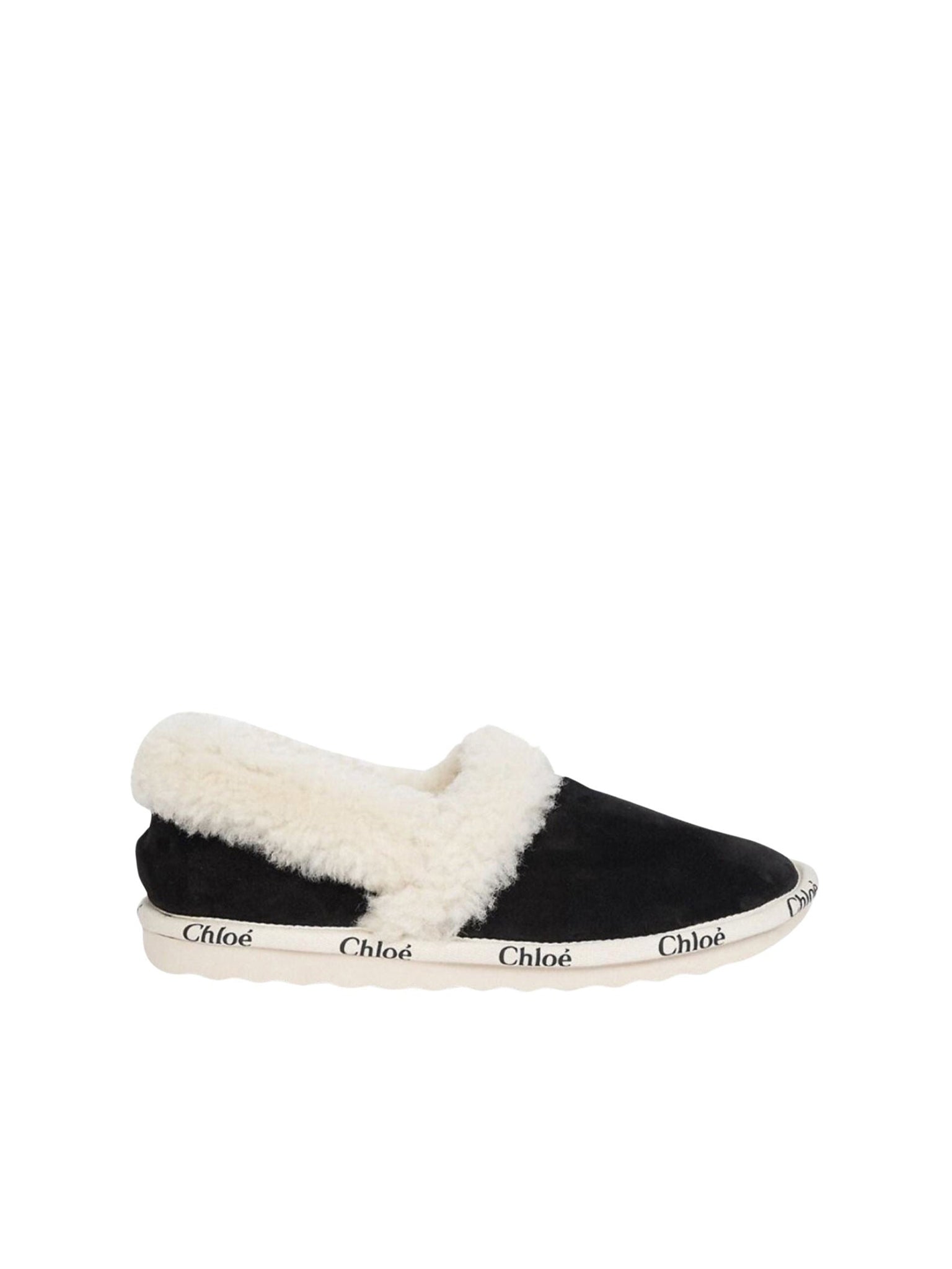 Slippers Woody en cuir - Black