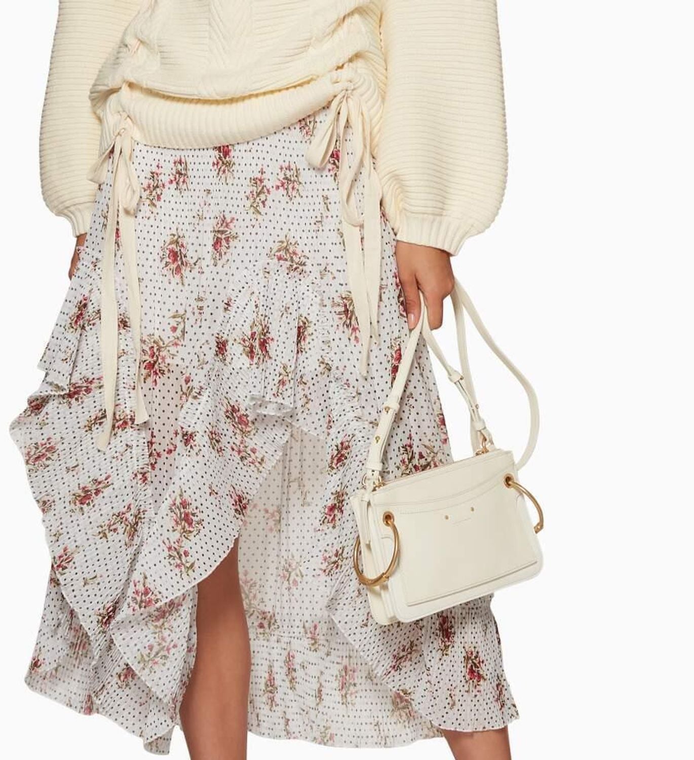 Sac à bandoulière Roy en cuir - Natural White