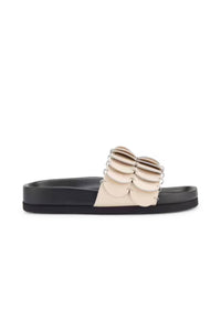 Sandales Pacaïo à disques en cuir - Dark Beige & Nude