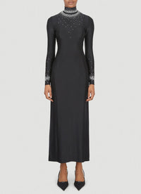 Robe longue à strass - Black