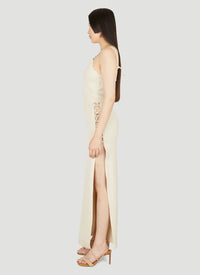 Robe longue et ajourée anneaux - Light Beige
