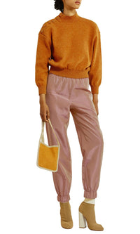 Pantalon jogging en tweed - Praline