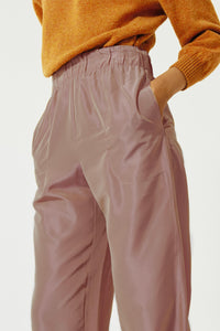 Pantalon jogging en tweed - Praline