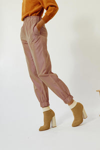 Pantalon jogging en tweed - Praline
