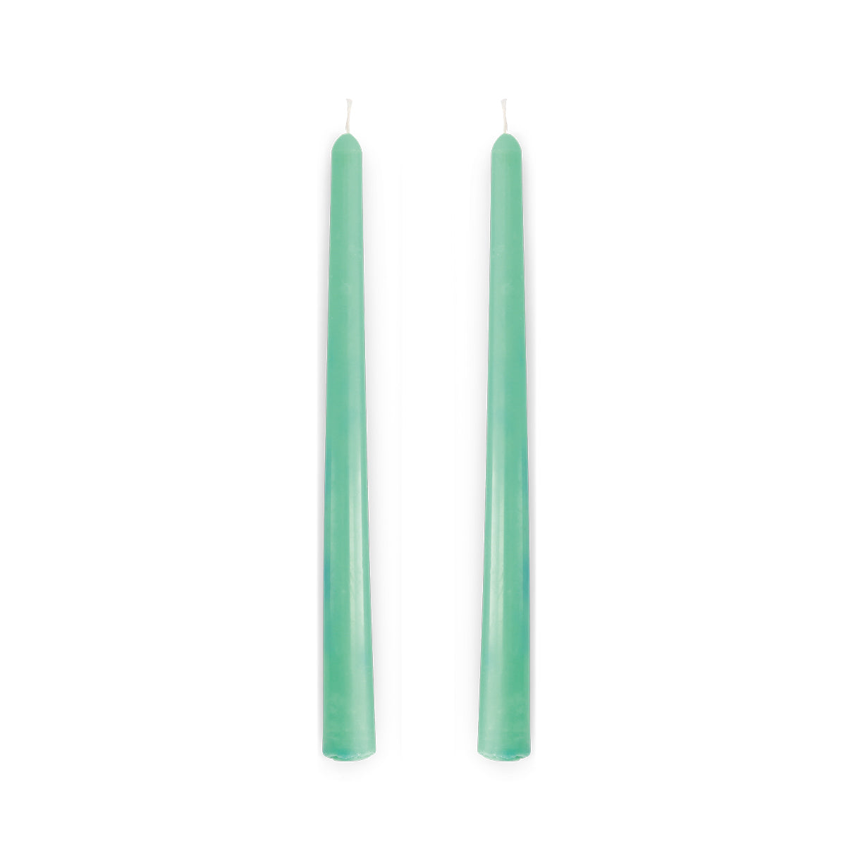 Duo de bougies flambeaux - Vert anis